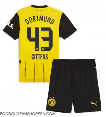 Borussia Dortmund Jamie Bynoe-Gittens #43 Hjemmebanetrøje Børn 2024-25 Kortærmet (+ Korte bukser)